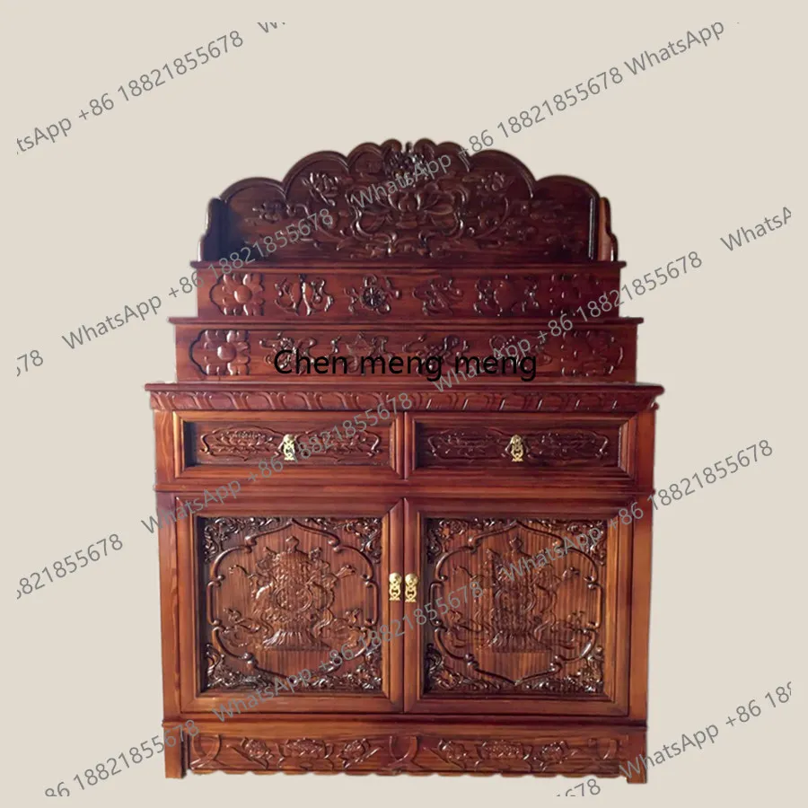 buddhist altar for home living room solid wood   chinoiserie buddhist niche elm buddha cabinet  simple table