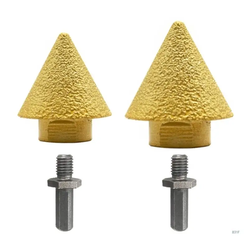 

Thread Diamond Beveling Chamfer Bit 38/50mm Countersink Bit Cone Carve Polishing Grinding Wheel For Porcelain Tile