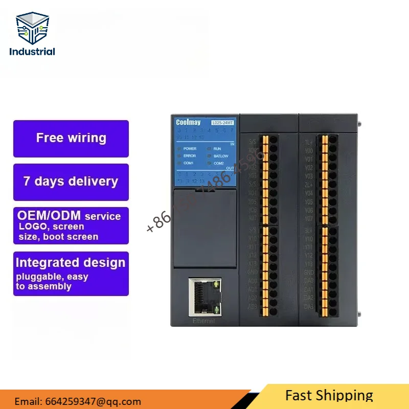 Coolmay L02S Programmable Logic Controller Expandable PLC with Free Software