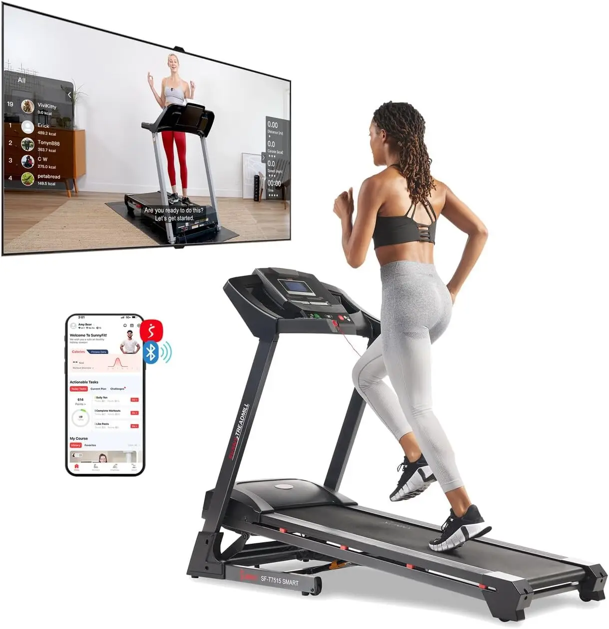 Premium Foldable Treadmill for Home, Running or Walking with Auto Incline, Shock Absorption, Digital Display, Optional 20”