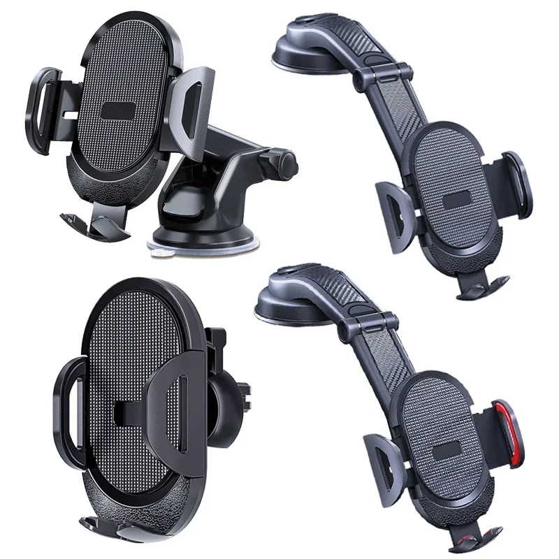 Car Phone Holder 360° Rotating Folding Bracket High Quality Cars Center Console Air Vent Clip Adjustable Holder Auto Accessories