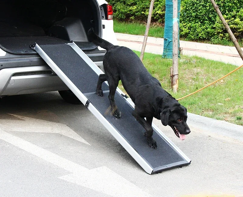 

Pet ladder springboard dog car check telescopic ladder aluminum alloy ramp board