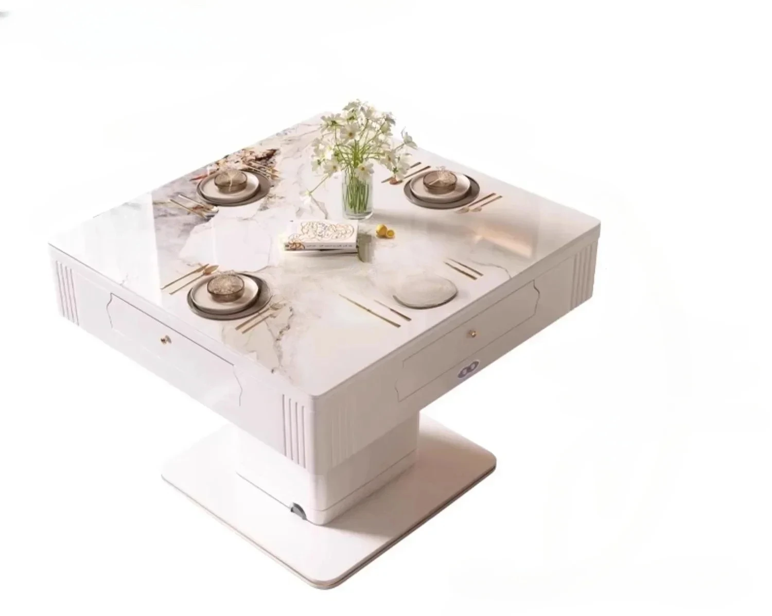 

XZ1Electric mahjong table, coffee table, dining table, three-purpose, fully automatic household light luxury rock slab, silent
