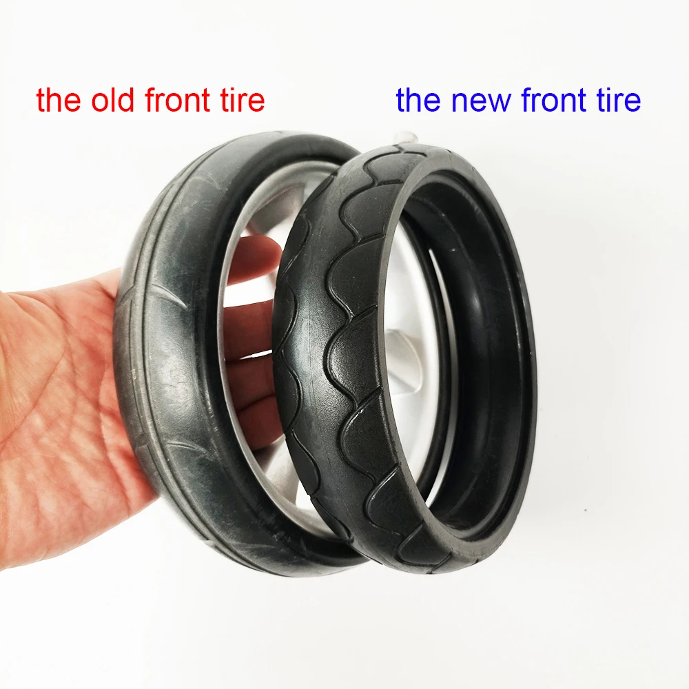 Custom Stroller Tire Each For Mima Xari Front Or Rear Wheel All Terrain PU Tubeless Tyre Cover With Tread DIY Baby Accessories