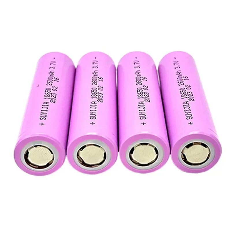 18650 3.7V 2600mAh Real Capacity Rechargeable Li-ion Battery Suitable for Flashlights Electronic Toys Aircraft Models LED Lights