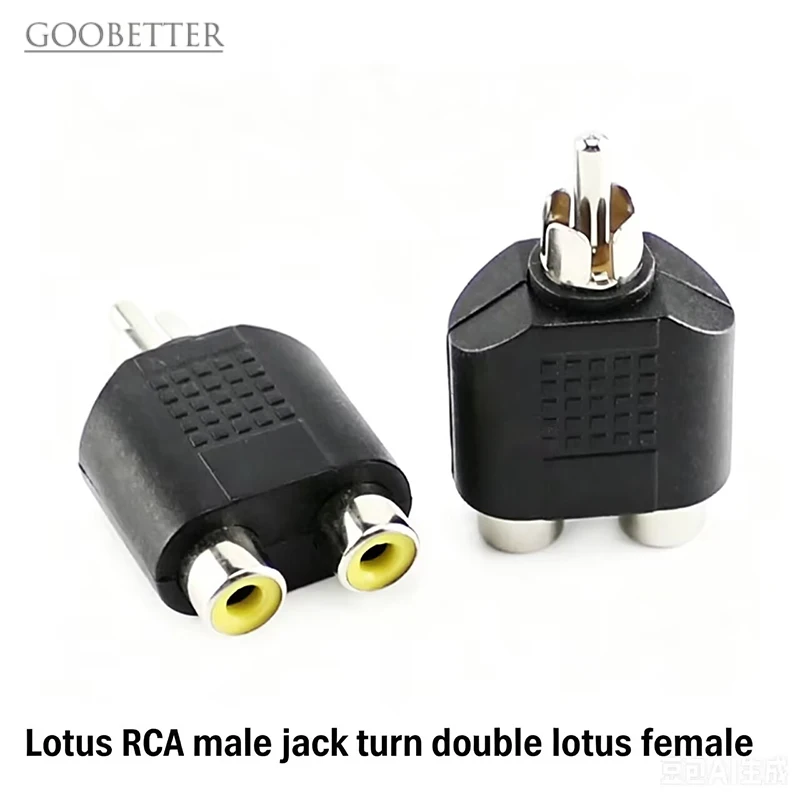 3.5mm to RCA Audio Adapter, 1/8 to RCA Male to Female Stereo Plug Converter, Dual RCA Jack Splitter for Phone to Speaker