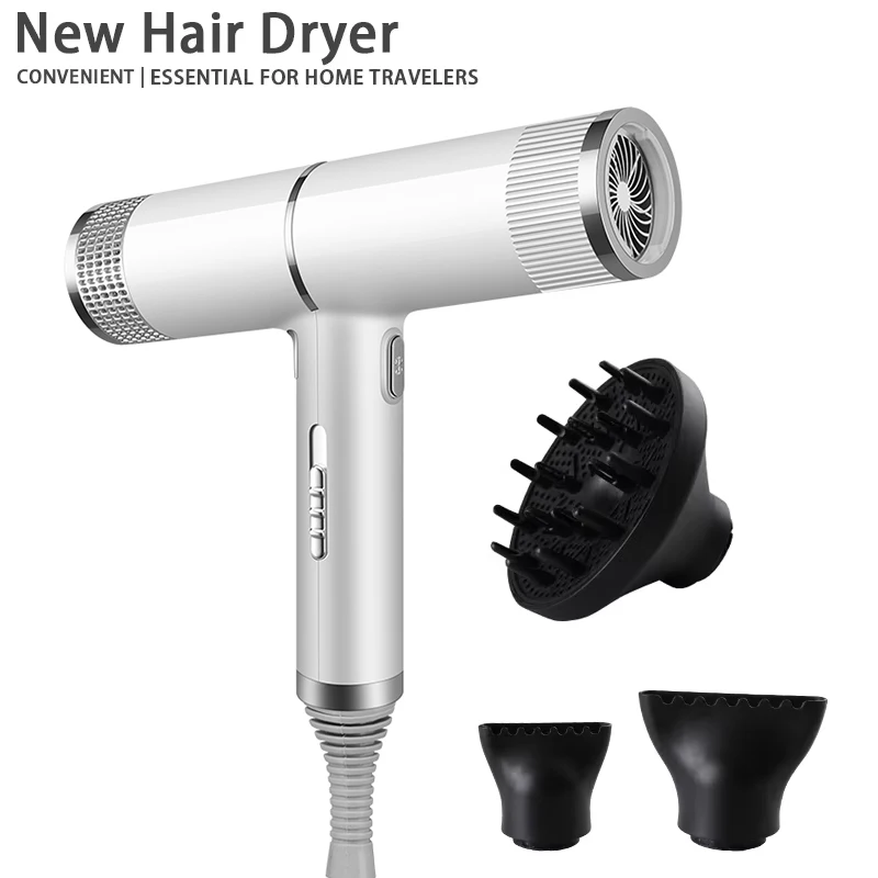 New Convenient High Speed Negative Ion Hair Dryer Professional Electric Salon Hot & Cold Air Hair Dryer with Diffuser