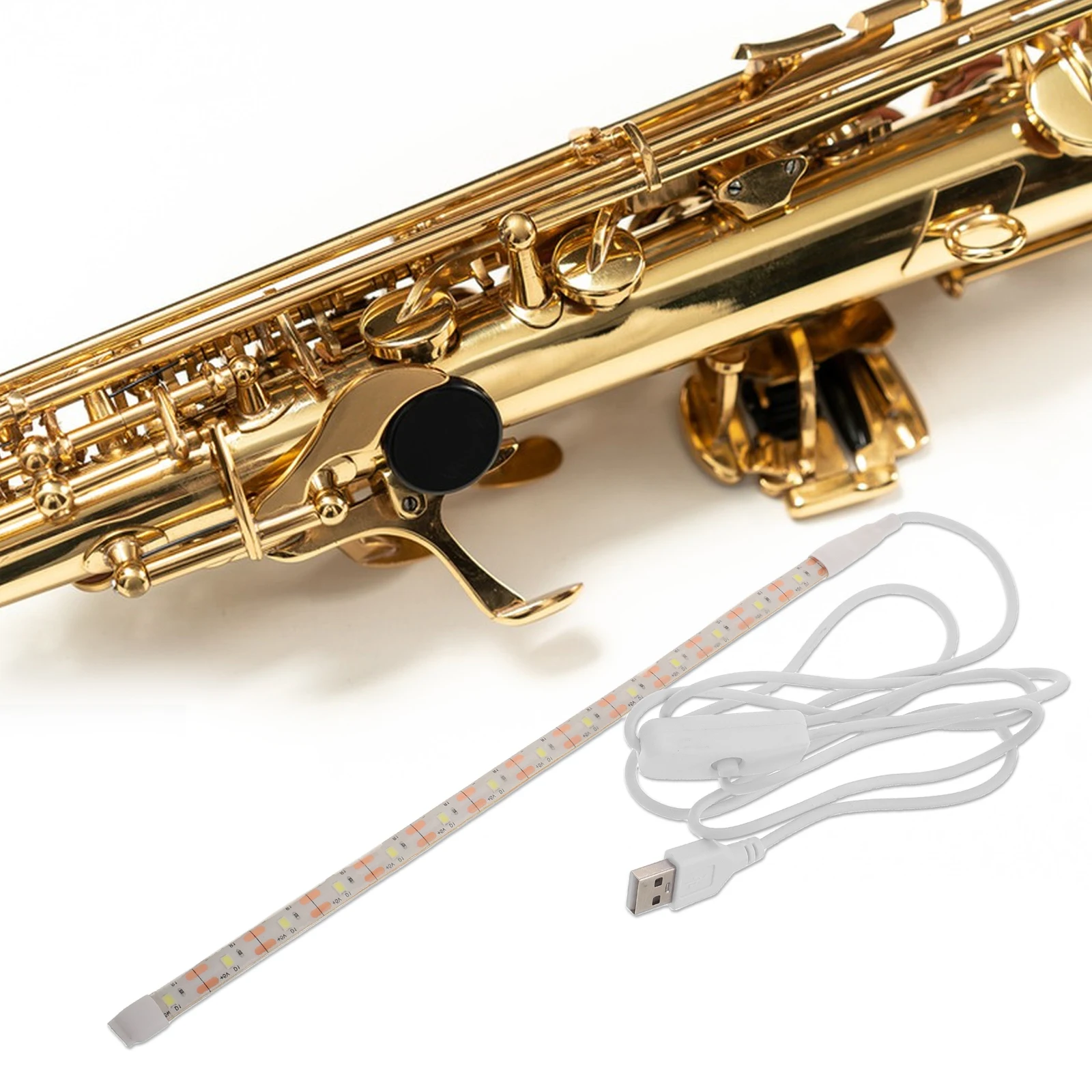 

Musical Instrument Repair Kit Leak Detection Light for Sax Flute Clarinet Tools Accessories LED Portable Durability