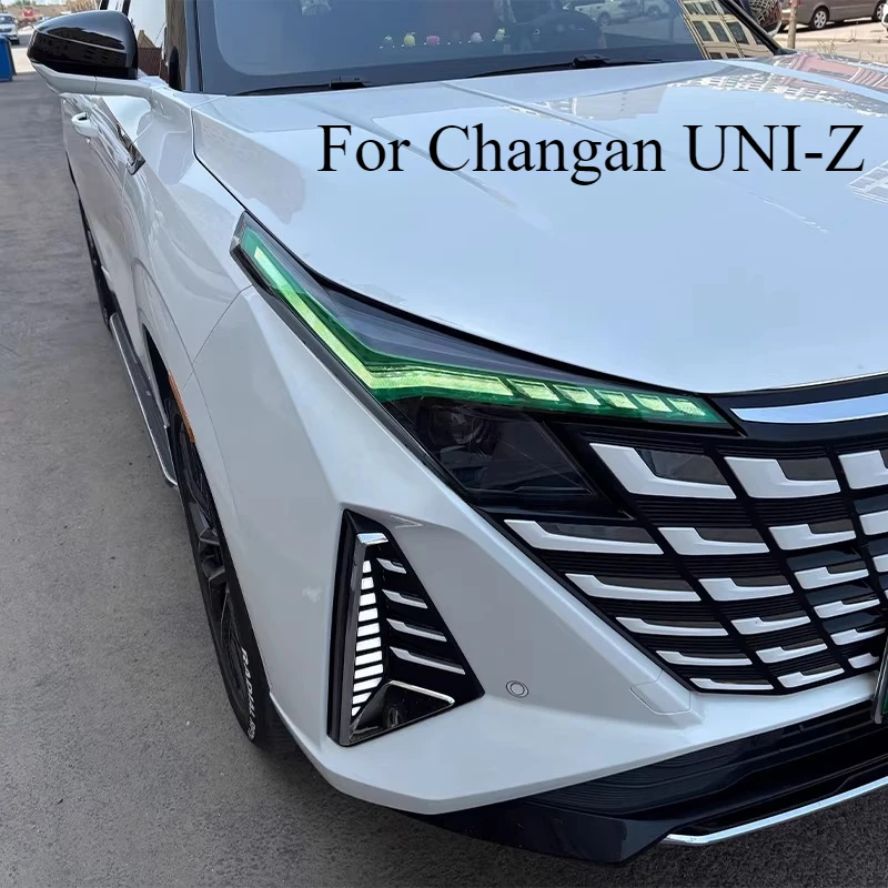 For Changan UNI-Z Headlight Tint Vinyl Wrap Kit - DRL Daytime Running Light Color Change Film, Decorative Modification Sticker