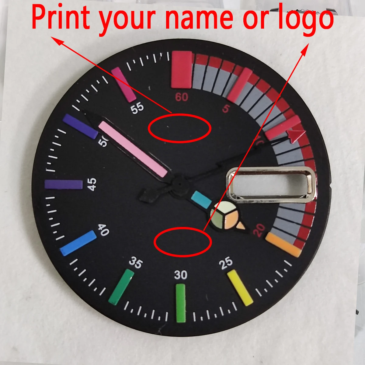 

New watch custom logo nh35 case men watch rainbow dial nh36 watch case nh36 dial skx007 diving watch modify part nh36 movement 6