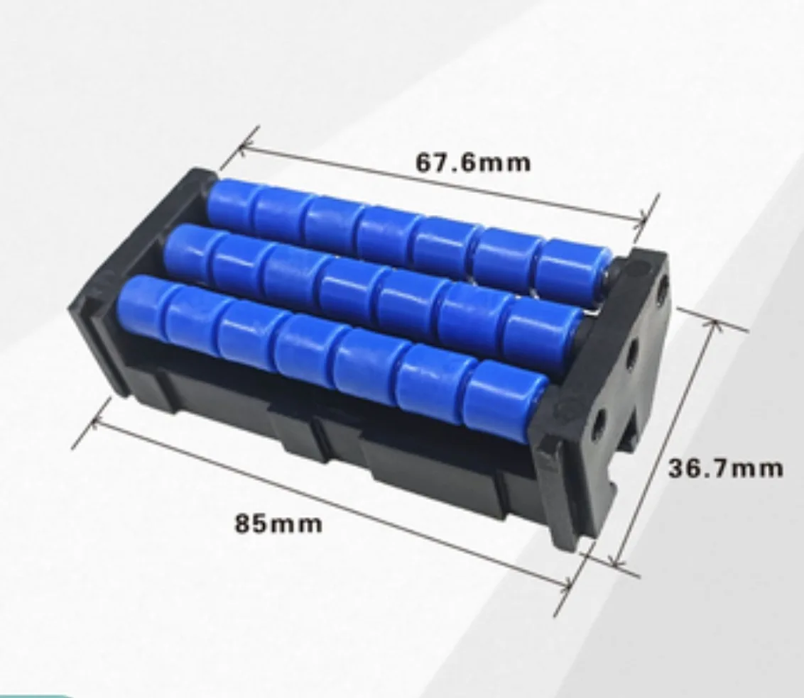 4pcs Width:85mm B-Shaped Conveyor Plastic Chain Plate Conveyor Line Ball Transition Plate