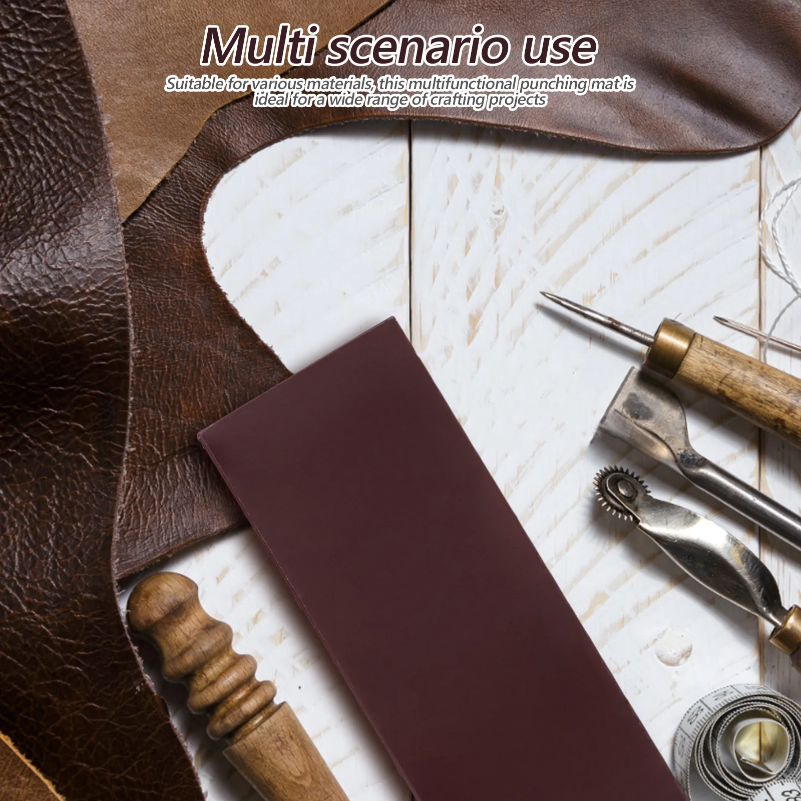 

Leathercraft Punching Board Heavy Duty PP Plastic Cutting Mat for DIY Stamping and Piercing Tools Craft Enthusiasts Essential