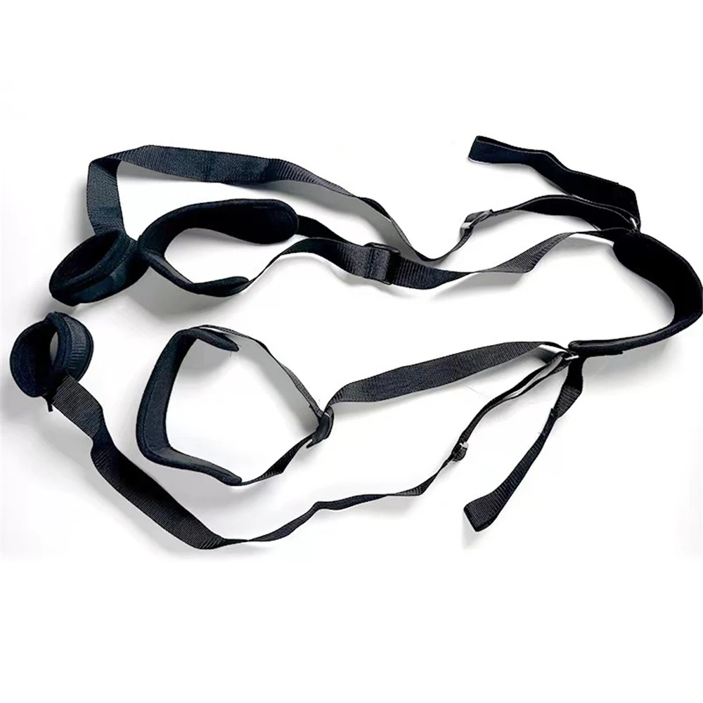 Bdsm عبودية مجموعة ضبط النفس الشبقية ملزمة الجنس القسري سبليت الساق الأشرطة الرقبة المعصم SM الجنس لعب للمرأة الأزواج المنتج