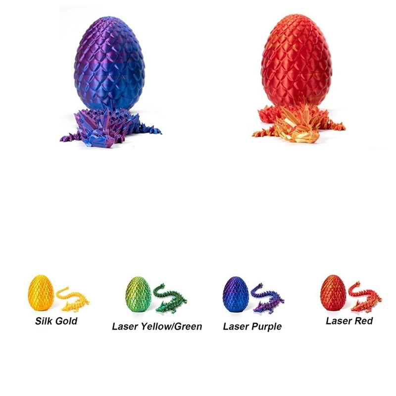 Dragon Egg, Easter Egg,12In Dragon Toy, Dragon Eggs With Dragon Inside,3D Printed Dragon Fidget Toys