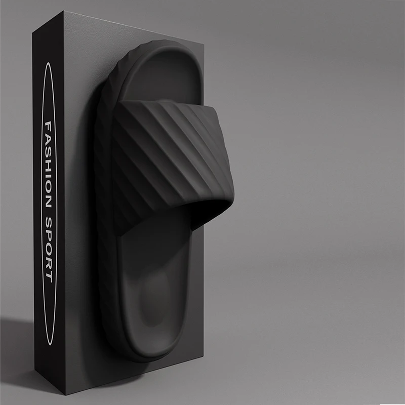 

Мужские летние шлепанцы для дома/ванной, нескользящие, прочные, дышащие, модные, с открытым носком