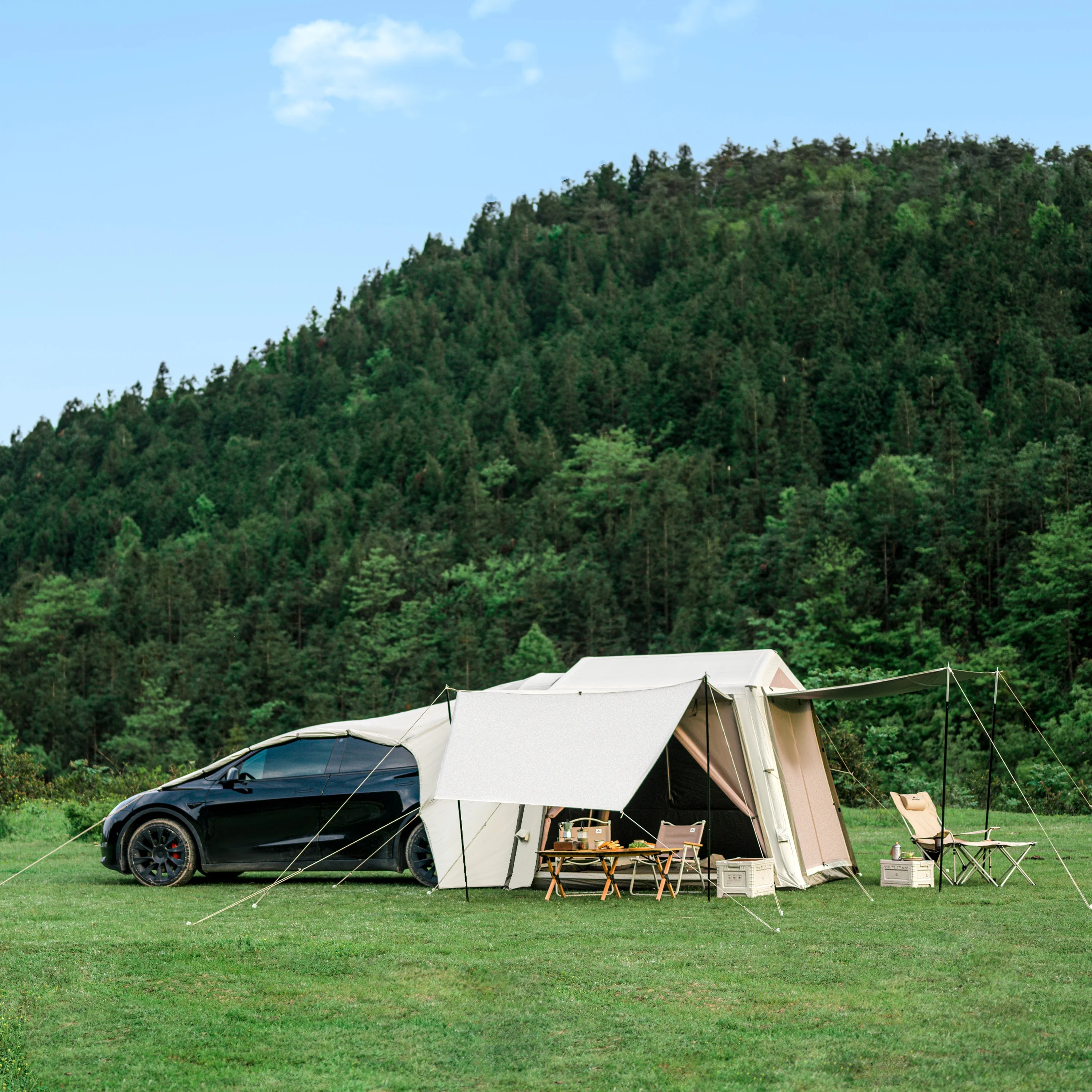 Naturehike Car Awning Tent With Side Wall inflatable air car rear tent