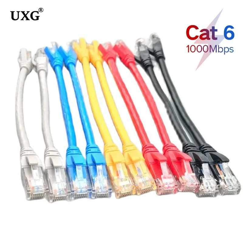 Short CAT6 RJ45 CAT 6 CAT6e UTP Ethernet Network Router Modem Cable Male to Male RJ45 Patch LAN cable Cord 15cm 30cm 50cm