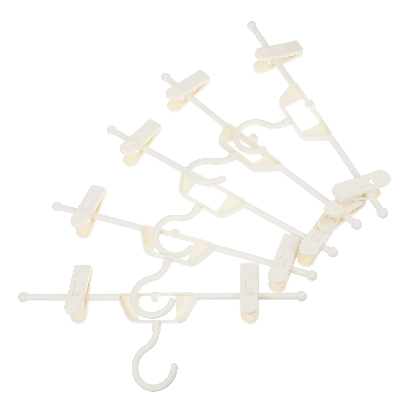 

5Pcs Plastic Adjustable Pants Clip Non-Slip Clothes Hanger Pants Rack Laundry Hanger Household Drying Clips