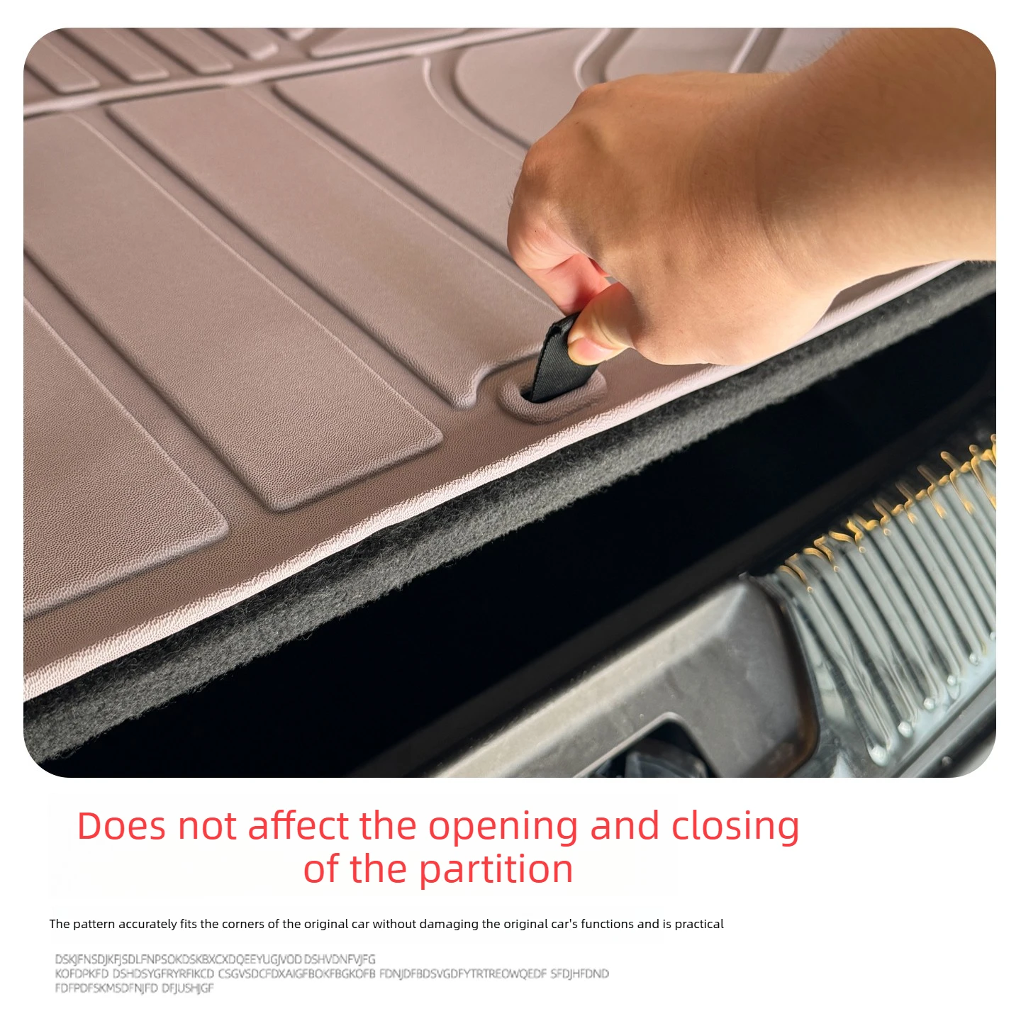 For Aion UT TPE Luggage Compartment Mat Integrated Anti-skid and Waterproof Tail Box Pad with Cargo Lining Interior Accessories