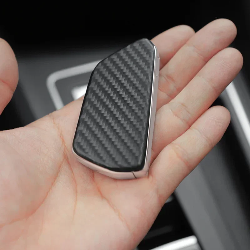 Carbon Fiber Car Key Case Cover for Volkswagen VW Golf 8 MK8 ID4 Skoda Octavia 4 A8 Seat Leon MK4 Cupra Accessories