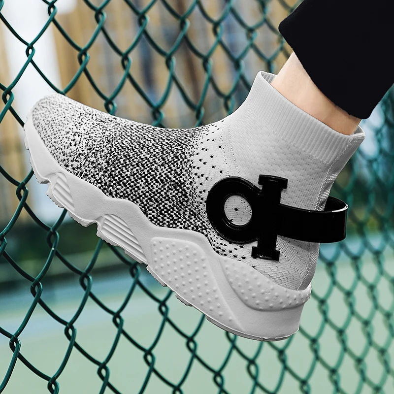 Men's Slip on Sock Sneakers 39-46 Super Light Breathable Mens Shoes Men Walking Jogging Shoes Men Sneakers Casual Shoes for Men