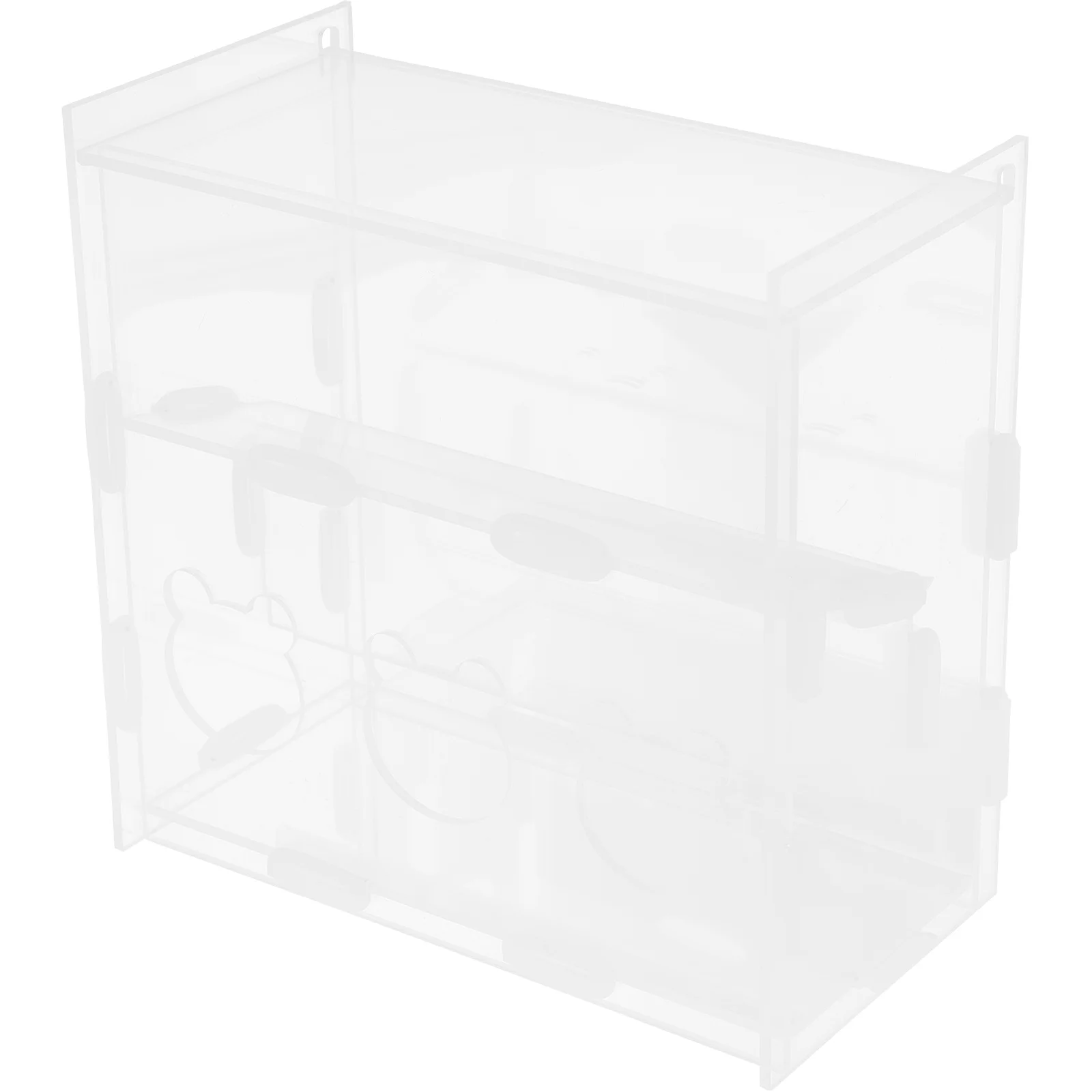 

Rutin Chicken Feeding Bowl Automatic Acrylic Feeder Clear Multi-Use Parrot Poultry Feeding Box Farmhouse Feeder Stable