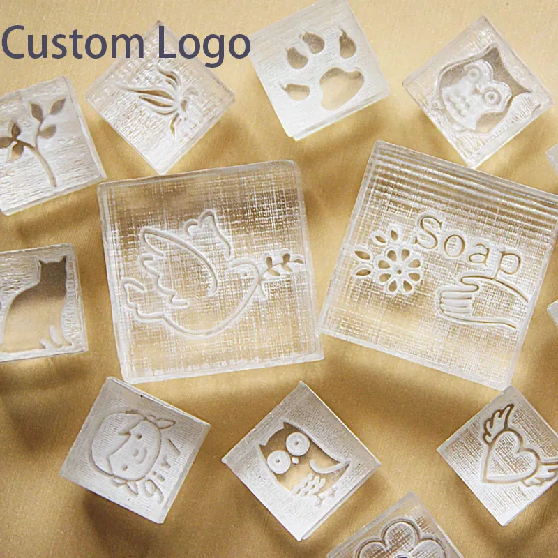 Handmade Soap Seal Customized Custom Logo Making Soap Stamp Your Own Design or Drawings Crafts Acrylic Soap Stamp Seal Stamping