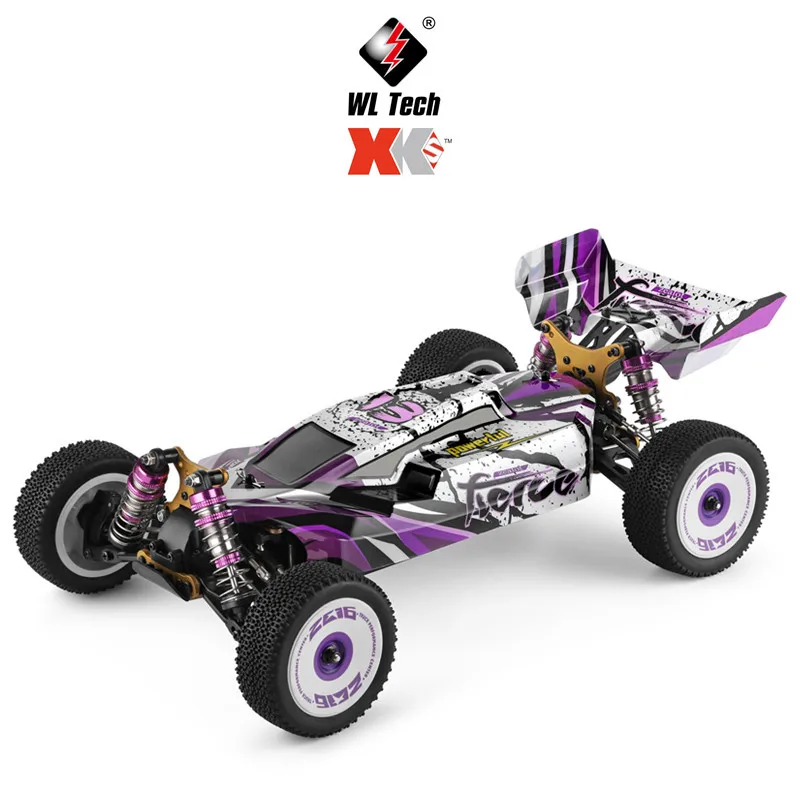 Weili 124019 1 to 12 electric four-wheel drive racing car alloy chassis remote control off-road drift high-speed car model