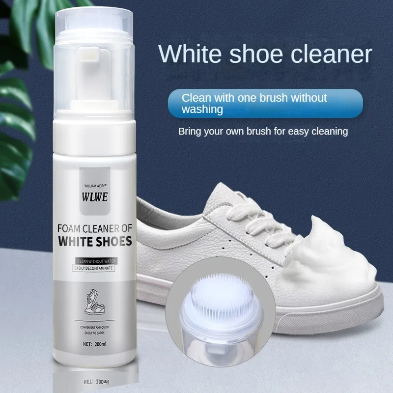 Small white shoe cleaning agent sports shoe cleaner decontamination yellow wash free shoe foam type dry cleaning agent spot