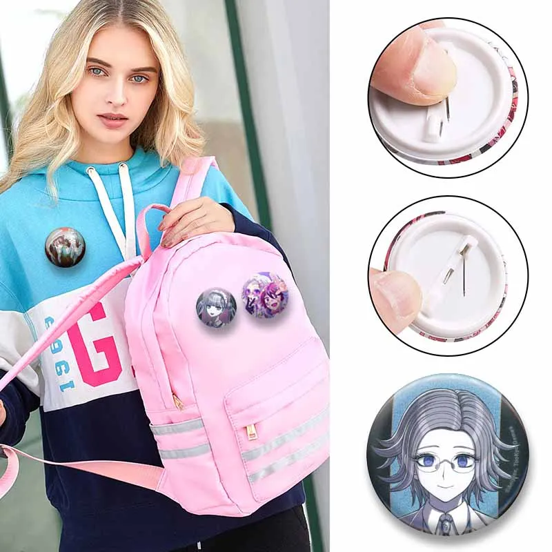 The Hundred Line Takumi Sumino Eito Aotsuki Brooch Cartoon Game Enamel Pins Jackets Shirts Bags Jewelry Badge Collectible Gifts