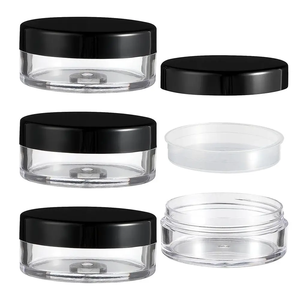 10ML/20ML/30ML Refillable Loose Powder Containers Reusable Empty Loose Powder Compact with Elasticated Net Sifter Plastic