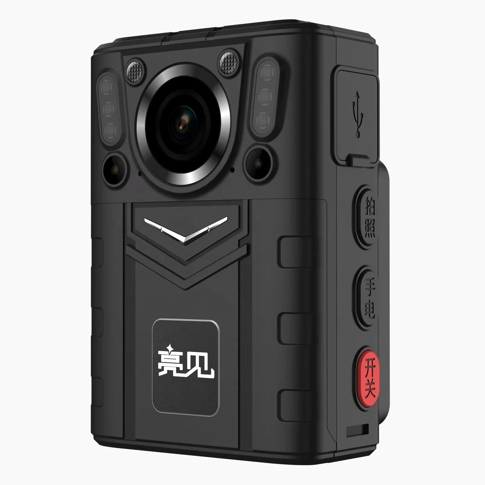 32G Mini Camera Hd Audio And Video Recording Vis Lapel Mic 40 Megapixel Ip67 Pixel Plastic