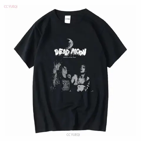 Echoes of the Past Dead Moon Band Black T Shirt Cotton long or short sleeves vintage Washed Comfortable Top For Everyday Wear
