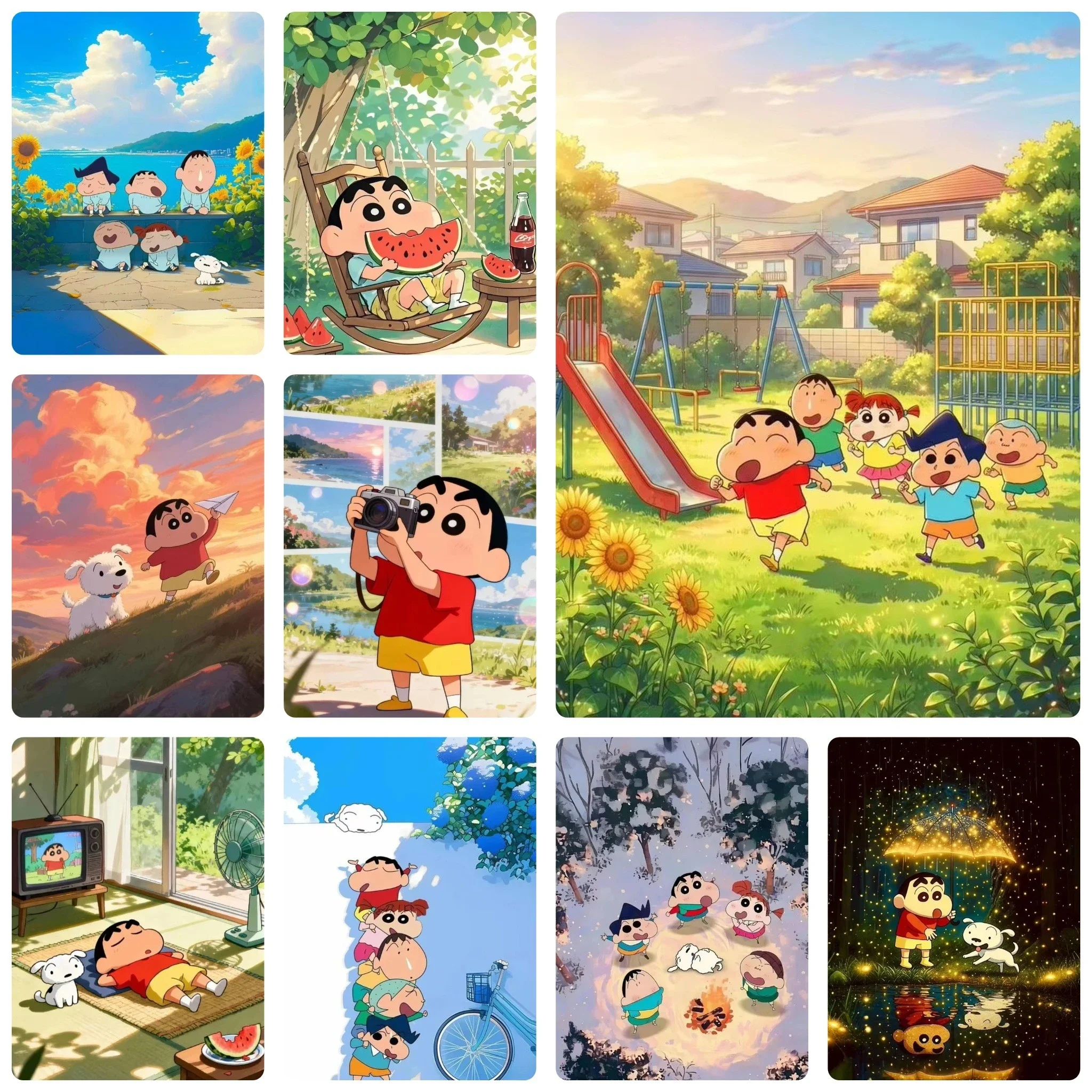 DIY 5D Diamond Painting, Crayon Shin-chan Anime Art, Hobby Craft for Home Wall Decor, Ideal Gift for Anime Fans