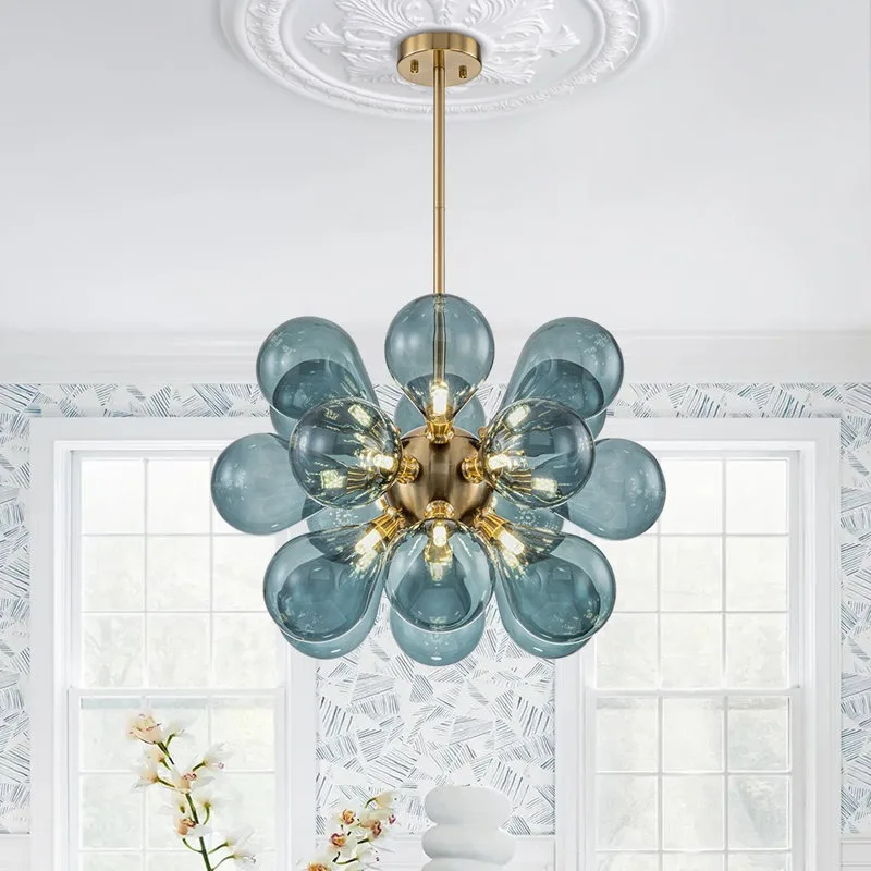 

Glass Bubble Hanging Lamps Modern Room Decor Ceiling Chandelier Living Room Pendant Light