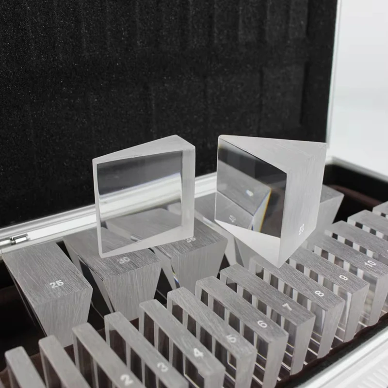 2025 新しい光学眼科用プリズムセット、22 個のレンズとアルミニウムボックス付き眼科用プリズムキット、科学教室用光学キット