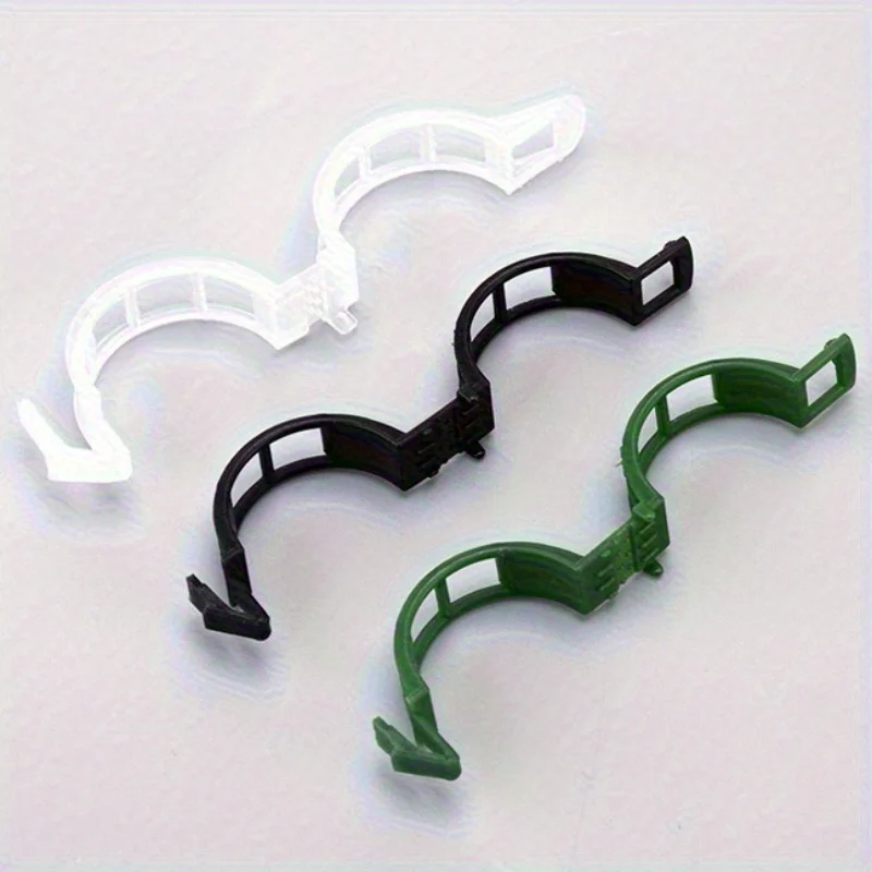 100 Uds Clips de soporte para plantas, soportes de jardinería reutilizables a presión para verduras y otras plantas trepadoras herramienta resistente a la intemperie