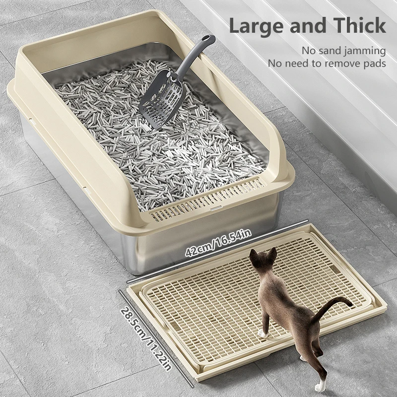 Pet Cat Litter Mat Waterproof Double Layer Mats Pet Litter Box Mat Clean Pad Products For Cats Accessories Pet Clean Supplies