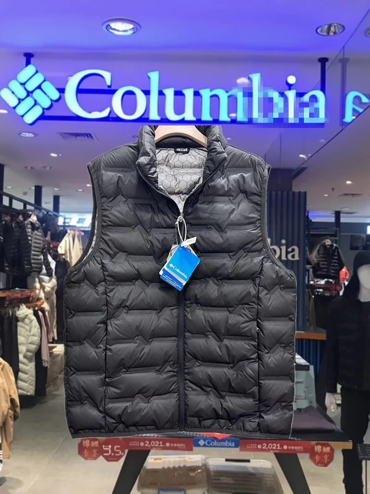 

Oulegenen Brand down Vest Men's Stand Collar Du down oulder Pad Cold Proof Warm Casual Faion Urban Sle Zipper Pure Color