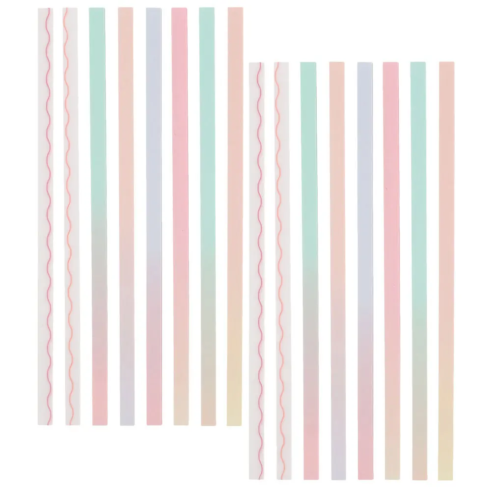 

2 set 2 Sets Sticky Tabs For Books Reusable Page Markers Colorful Note Index Strips Sticky Tabs Notebook Office Supplies