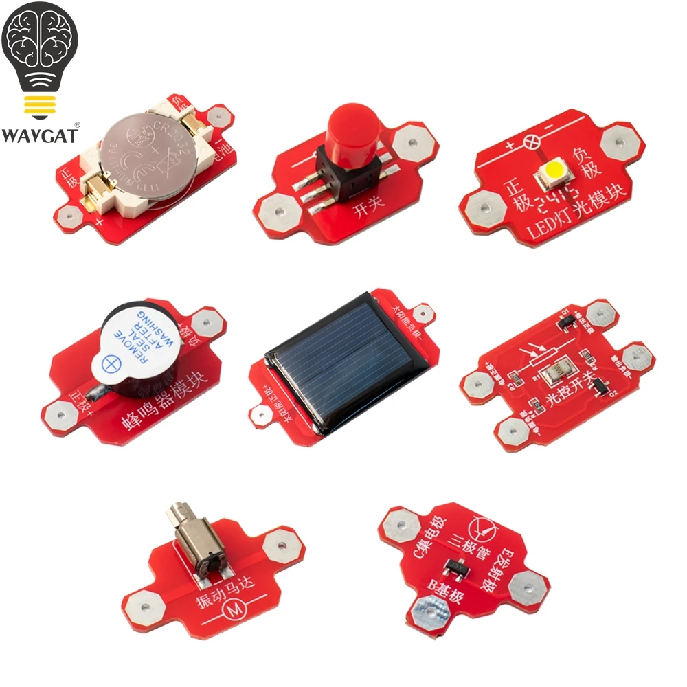 Junior Science and Art Production Creative Competition Paper Circuit Model Assembly Puzzle Toy Parts Module