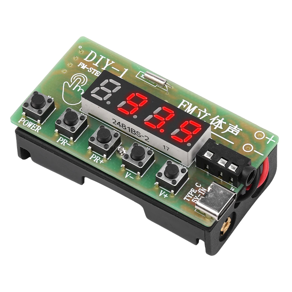 87-108MHz AM/FM Digital Stereo FM Radio Receiver Module DIY Electronic Kits Soldering Practice