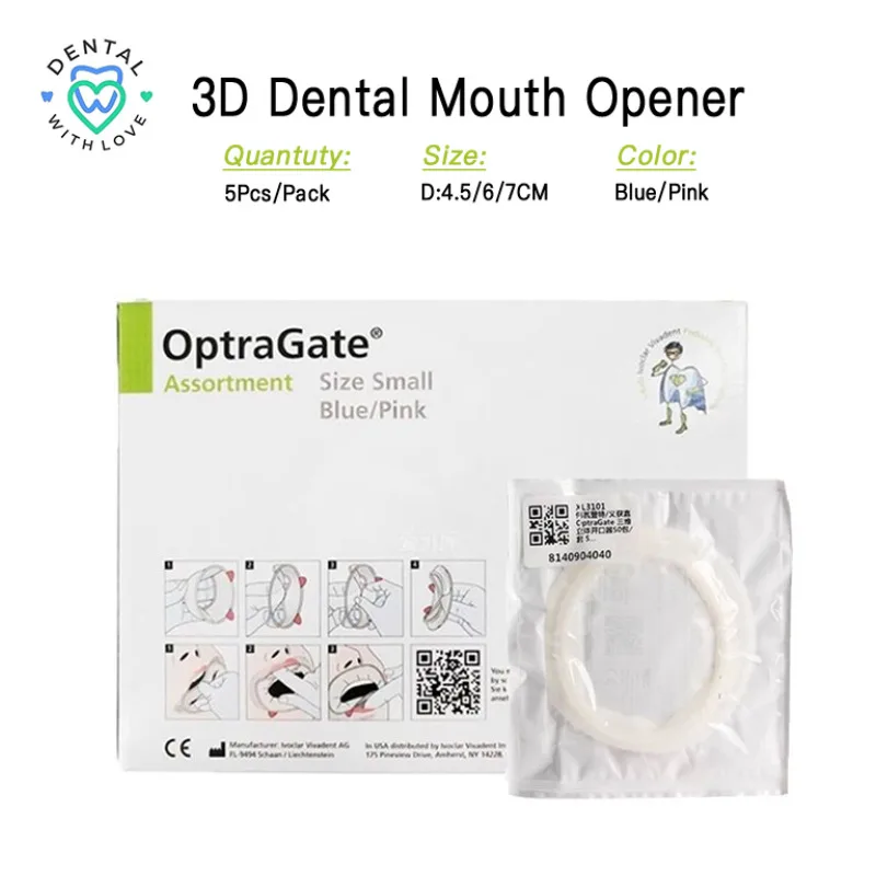 5Pcs Ivoclar OptraGate XL3015 3D Dental Mouth Opener Latex-Free Lip Cheek Retractor Intraoral Support Teeth Whitening material