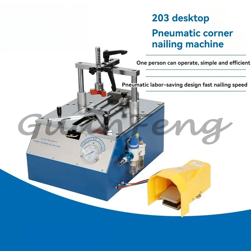 Desktop Pneumatic Picture Angle Photo Frame Corner Joint Nail Machine for Frame Assembly