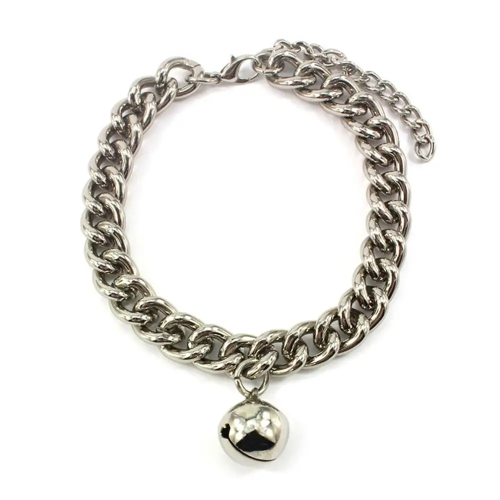 

Aluminum Premium Cat Accessory with Bell for French Bulldog Small Dog Dog Necklace Cat Collar Dog Gold Chain Pet Chain