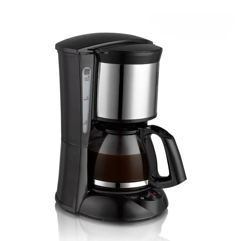 

Small coffee machine household drip type kitchen small appliances stainless steel automatic American coffee maker