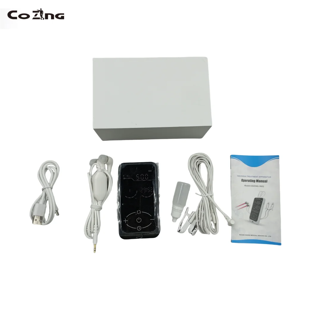 

COZING 2 в 1 устройство бессонницы против тревоги, депрессии, сна, здоровье, помощь в сна, инструмент, 650 нм, лазерная терапия