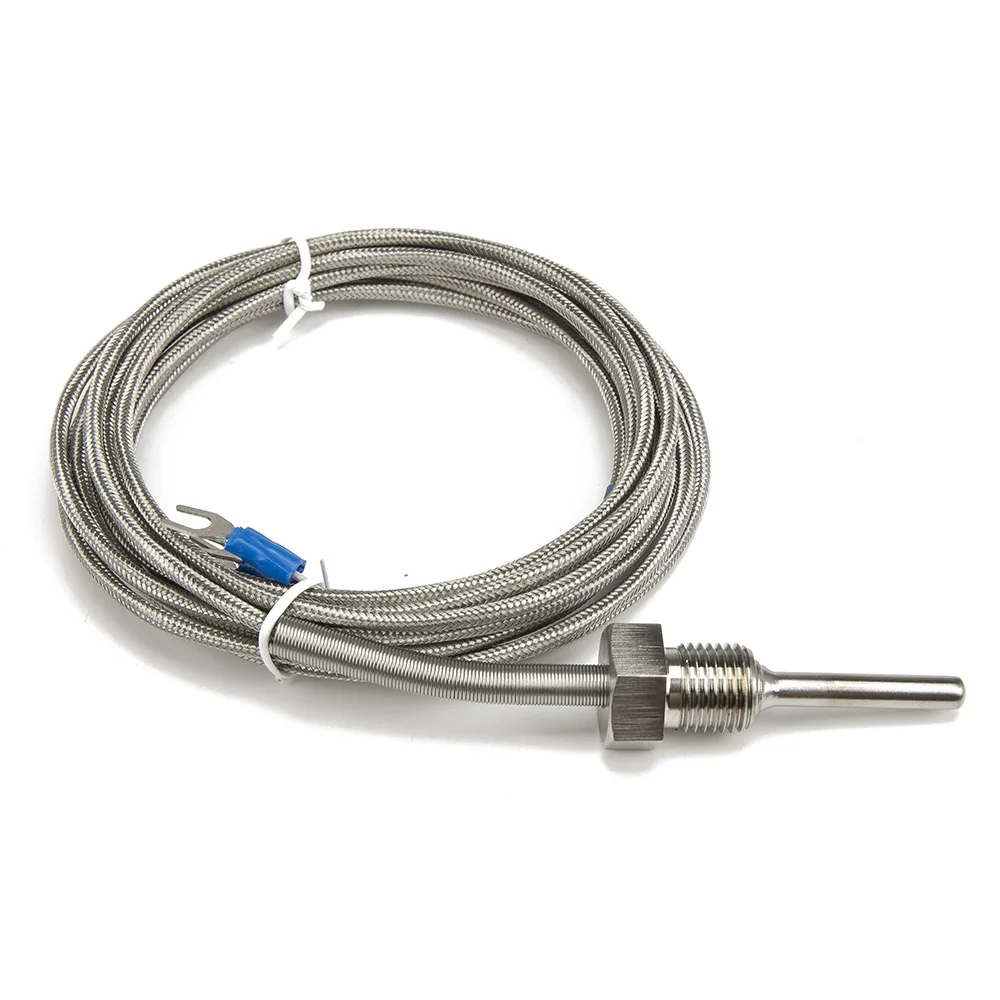 FTARP09 PT100 type 3m metal braided cable 30mm probe (not include thread length) RTD temperature sensor G 1/4 inch thread