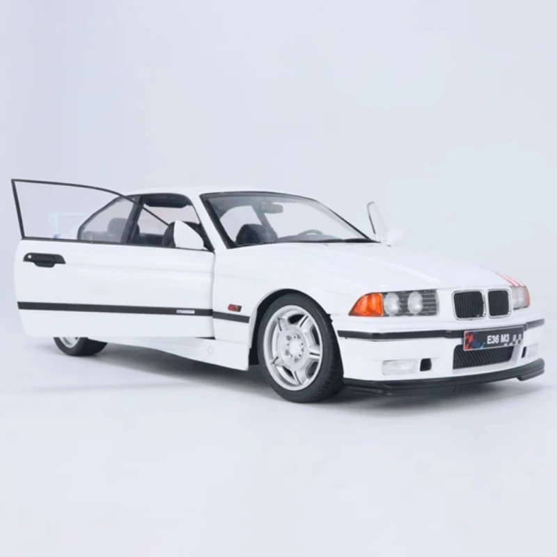 

1:18 Scale E36 M3 Coupe-1995 Double Door Simulation Alloy Car Model Static Display Collectible Toy Gift Souvenir Decoration