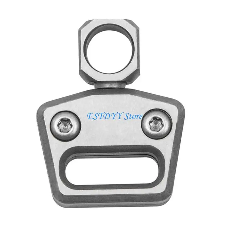 

G6DE Alloy Rings Leather Car Keychain Clip Heavy Duty Belt Clip Carabiner